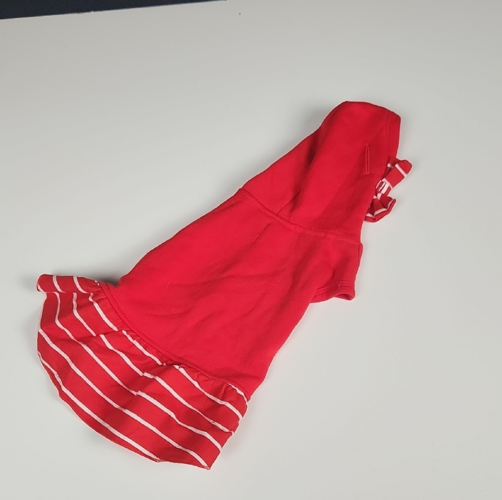 Red Striped Dog Dress